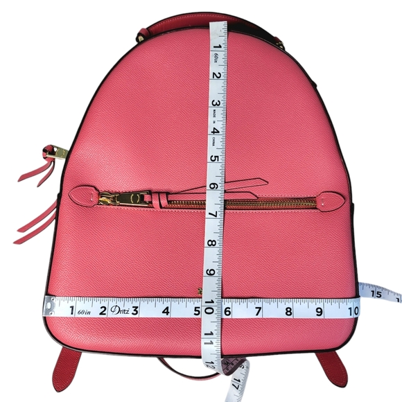 Coach Jordyn Backpack Watermelon Pink Leather Gold Zipper Authentic NWOT - Picture 11 of 12